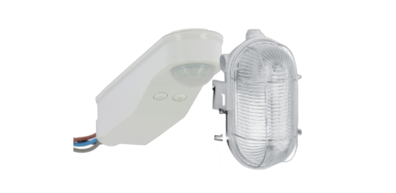 lampe et détecteur de mouvement
